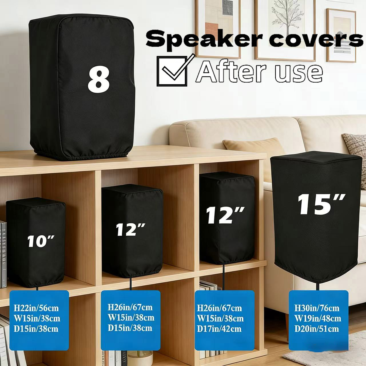 Home Cinema Speakers - Housses de protection pour enceintes en