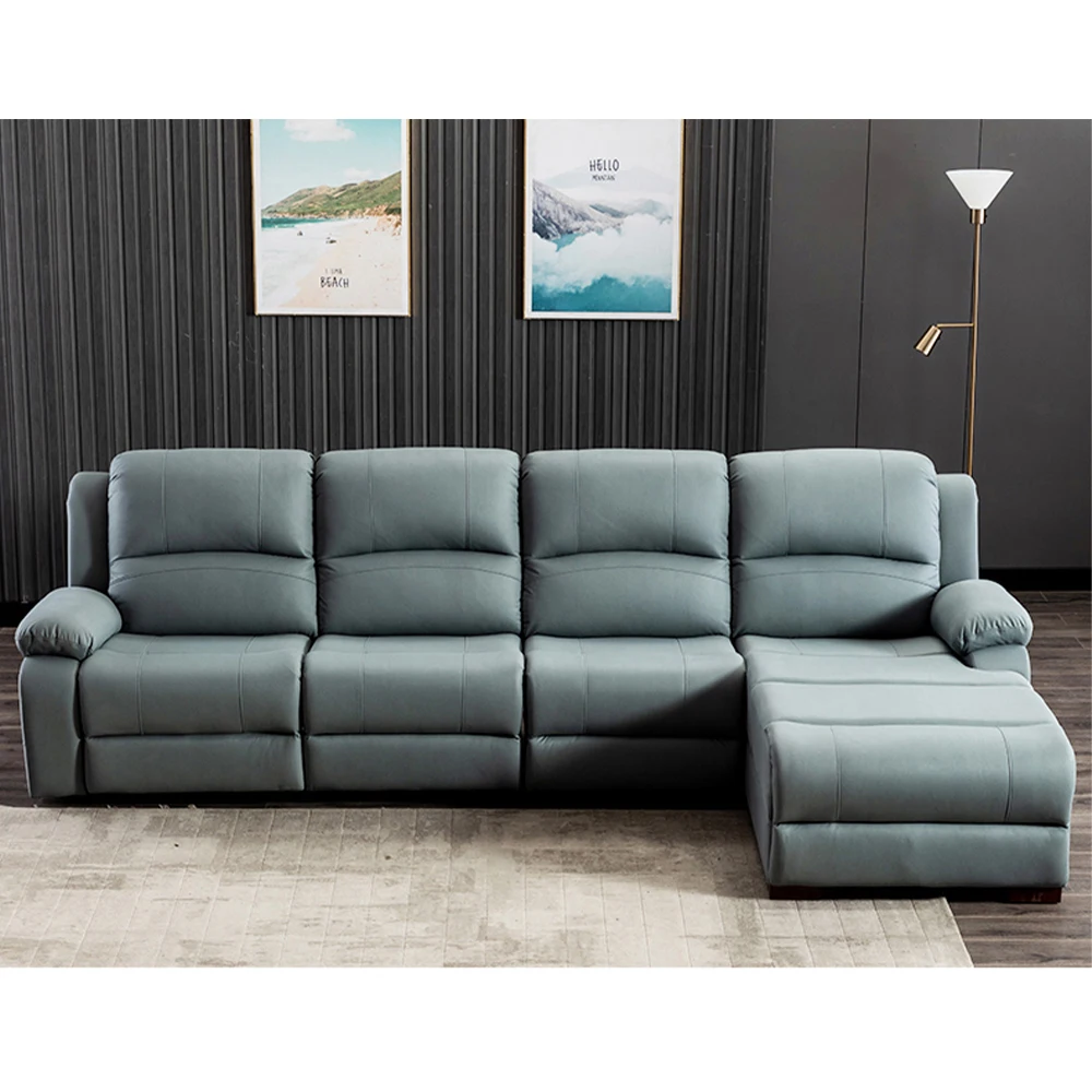 Home Cinema Couch - Canapé inclinable électrique manuel en cuir