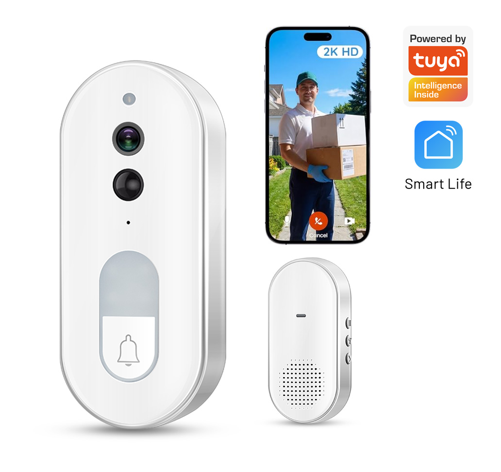 Home Cinema Alexa - Sonnette vidéo intelligente Tuya, sans fil,