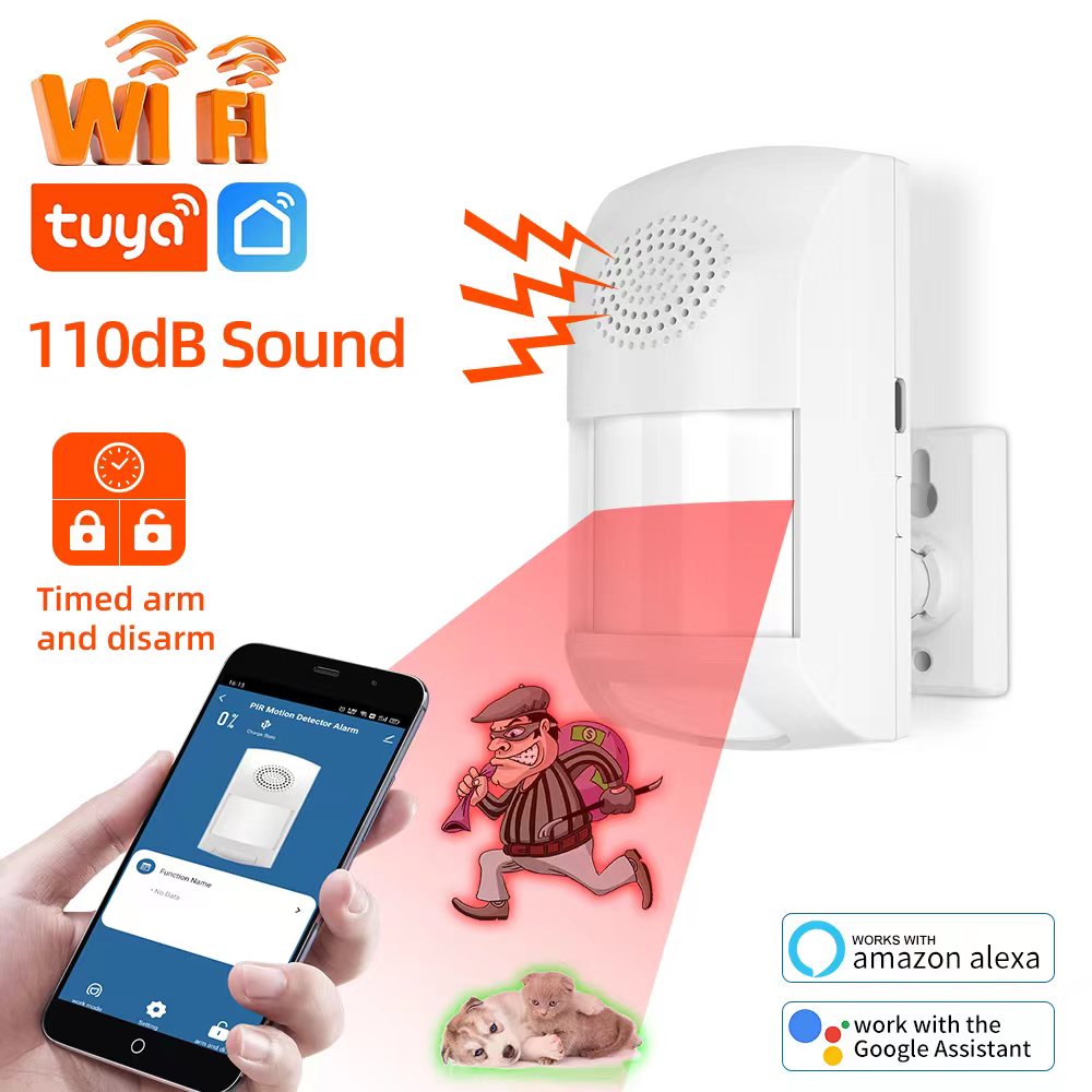 Home Cinema Alexa - Tuya WiFi maison intelligente capteur d'alarme