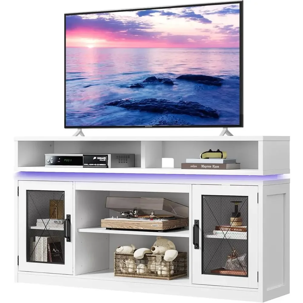 Home Cinema Blanc - Meuble TV haut de gamme de
