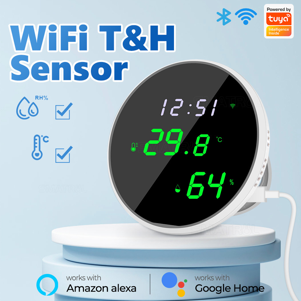 Home Cinema Alexa - Tuya – capteur intelligent de température