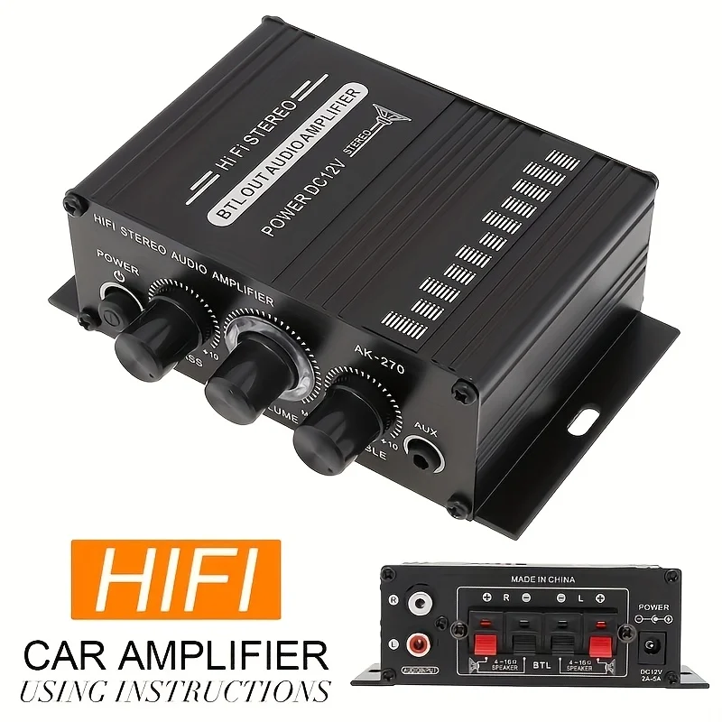 Home Cinema Heos - Mini amplificateur de puissance AK-270 400W