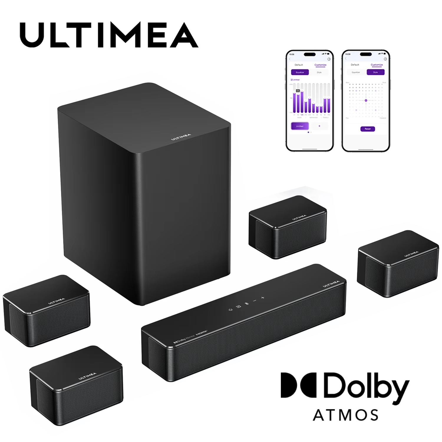 Barre de son ULTIMEA 500W 7.1  - Home Cinema Dolby Atmos 7.1 avis et prix