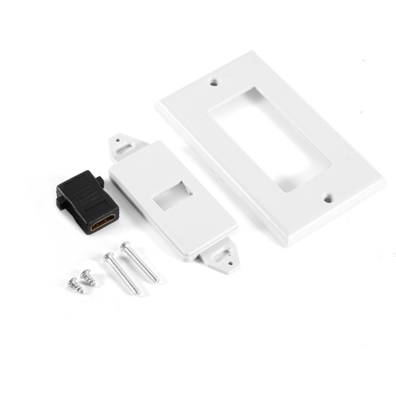Plaque murale HDMI plaquée or  - Home Cinema Blanc avis et prix