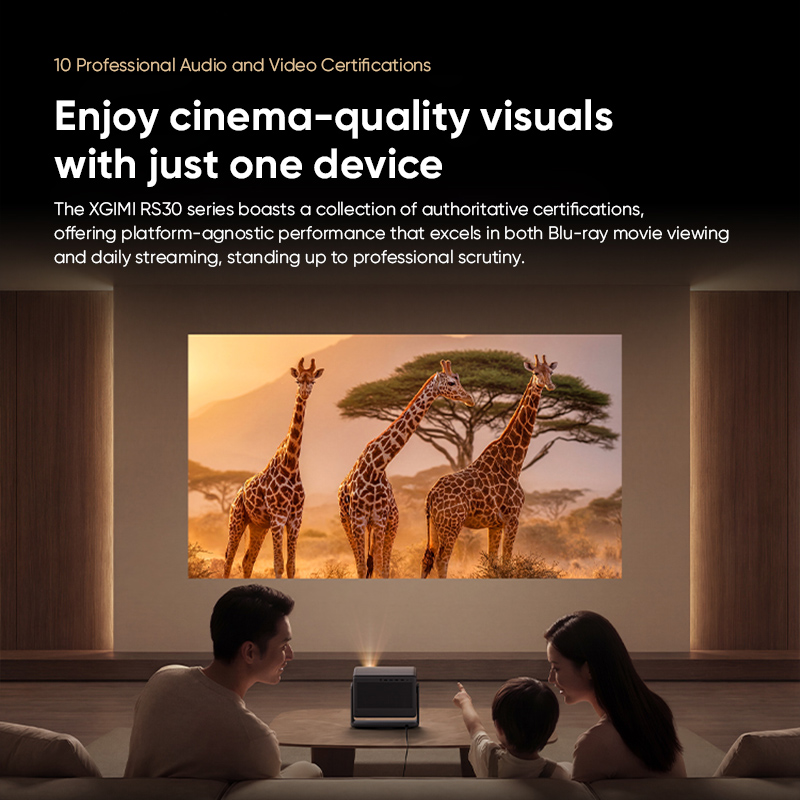 Projecteur laser 4K XGIMI RS30 - Home Cinema Kardon Harman avis et prix