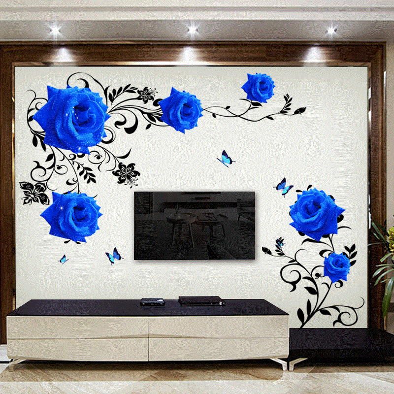 Autocollants muraux de fleurs  - Home Cinema Wall avis et prix