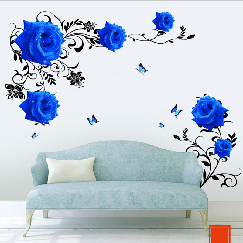 Autocollants muraux de fleurs  - Home Cinema Wall avis et prix