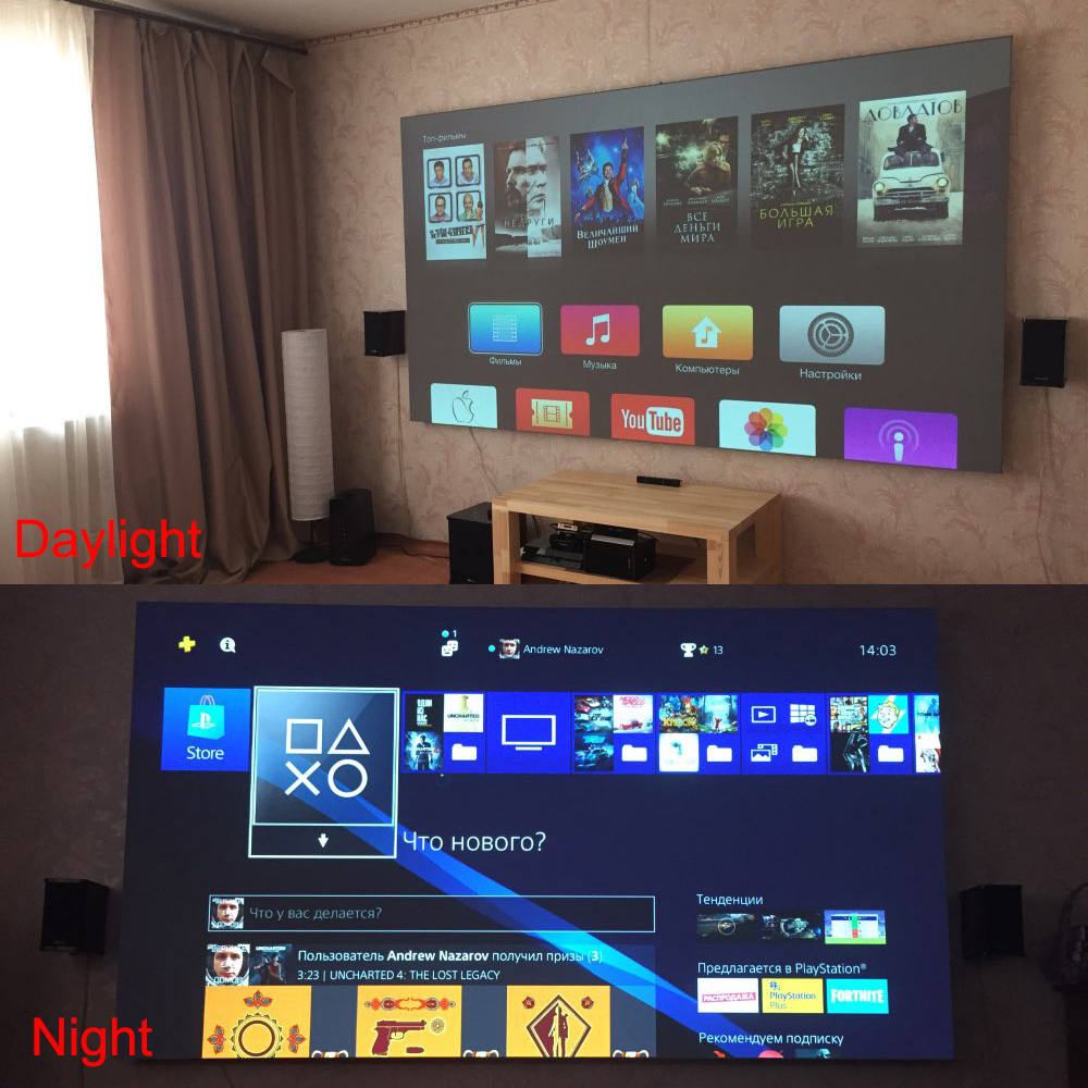 Écran de projecteur Salange, é - Home Cinema Blanc avis et prix