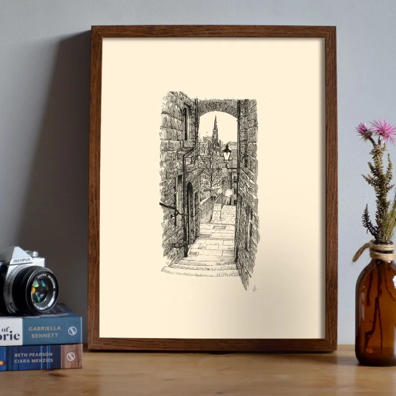 Affiche vintage du Château d'É - Home Cinema Wall avis et prix